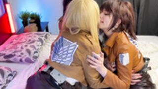 Catch My Vibe - Mikasa, Historia & Sasha 3some Fuck