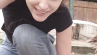 Carlotta Champagne - Topless Spray Paint