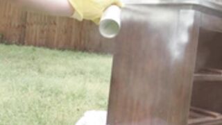 Carlotta Champagne - Topless Spray Paint