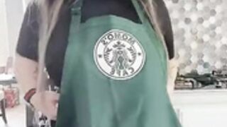 Momokun starbucks tits