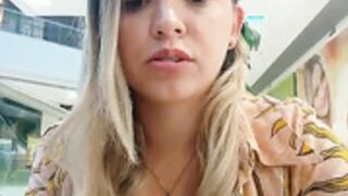 _gitana_ flashes and squirts in the middle of the mall