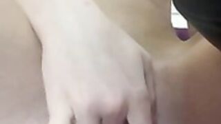 Fingering with high heel