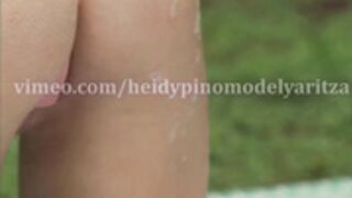 Heidy Pino - See Through Underwear in Bath