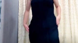 Abigail Wilson getting naked. no sound sorry