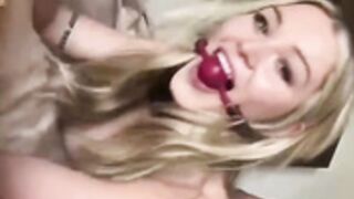 Heidi Grey ballgag fucked from behind