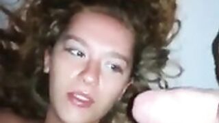hungarian girl gets facial