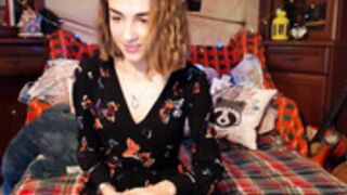 Olivia Clark. cutie undress to underwear