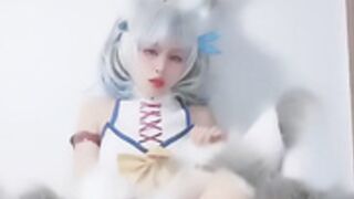 Asian cosplayer Setsuna redo of healer