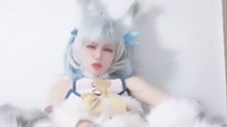 Asian cosplayer Setsuna redo of healer