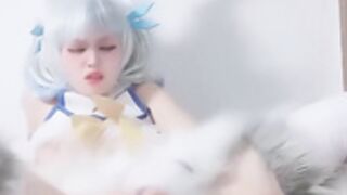 Asian cosplayer Setsuna redo of healer