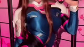 Sweetie Fox - Overwatch DVA Blowjob 🍌 Facial & CIM