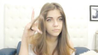 Carrie Cat pretty girl shows boobs