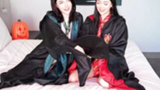 Audrey and sadie hogwarts witches fuck each other