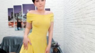 key_coy wet see thru dress
