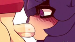 Hex Maniac1 fellatio scene by shinki_art