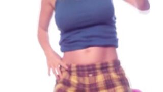 SexyPattyCake Blue Top StripTease