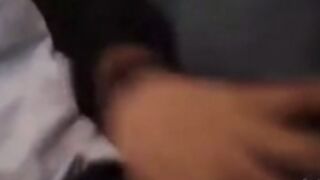 Baby Ferrer playing with herself on plane