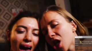 Double facial with cumkiss