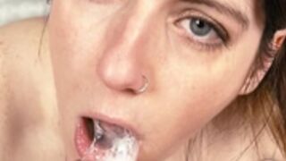 BustyCiara - Blowjob and Cum in Mouth OF