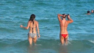 Ginny and Nikki Skyler at the Beach