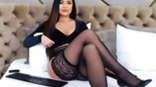 MelisaRuso free chat black stockings