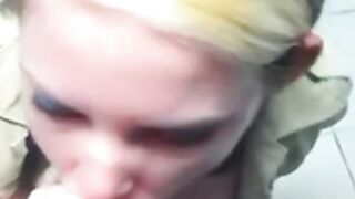 Boy Scout girl sucks her boss