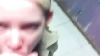 Boy Scout girl sucks her boss