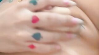 naked brazilian girl show tan lines and masturbating 1