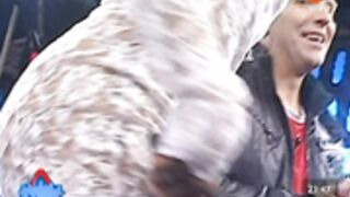 Andrea Rincon vestido transparente