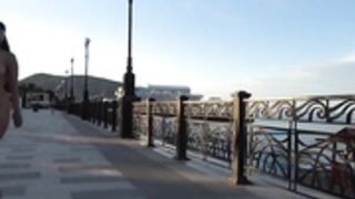 NaughtyLada - Lada leaves the hotel naked