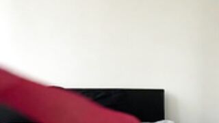 Kristy Chan Red Lingerie Striptease