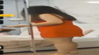 MiaMays the panties stuck in her ass so funny