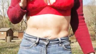 lolisarah exhibitionist gear stick fuck