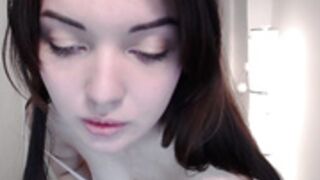 bad_banny handbra tit squeezing areola peeks