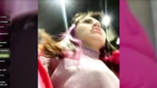 Wet__Bunny boobs in public