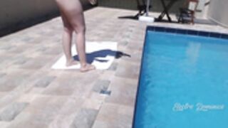 Very hot neighbor sunbathing from Top Less