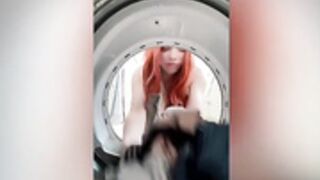 stepsister stuck in washing machine