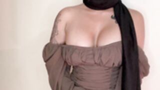 pengaliprincess - hijabi slut fucks herself with dildo