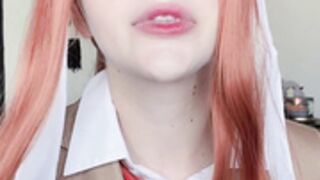 Peachjars cosplaying as Monika
