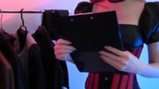 ASMR Peaches on YT sexy leather
