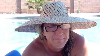 talltanblonde all nude in pool