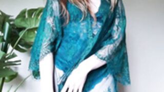 Sierra Ky Pale Redhead Lingerie Seethru Tease