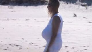 Abbi Secraa at the beach