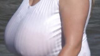 Abbi Secraa at the beach