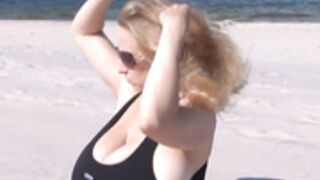 Abbi Secraa at the beach