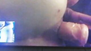 Celine fucks her Ass Dildo,me masturbate on