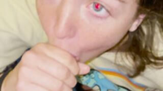 McKenna playful blowjob swallow