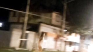 Girl Naked on Soccer Field in Public 01-17-2021