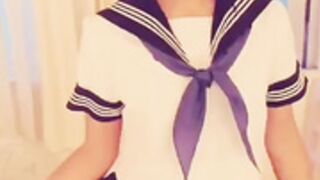 Apolonia free promo showing her sailor outfit SF