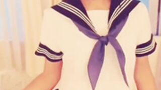 Apolonia free promo showing her sailor outfit SF